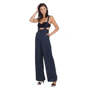Pin Striped Pantsuit